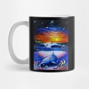 Dolphin seascape shirt Mug